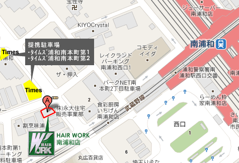 南浦和店地図